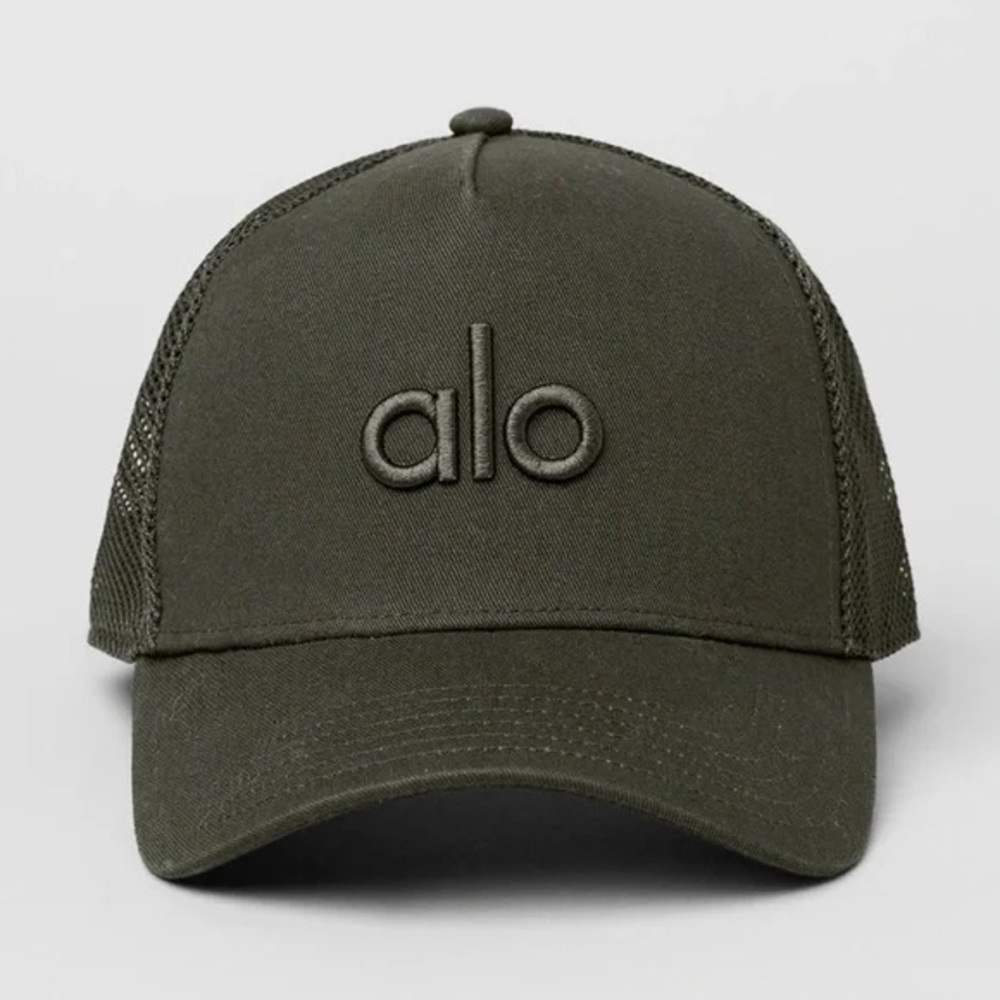ALO District Trucker Hat - Stealth Green OS